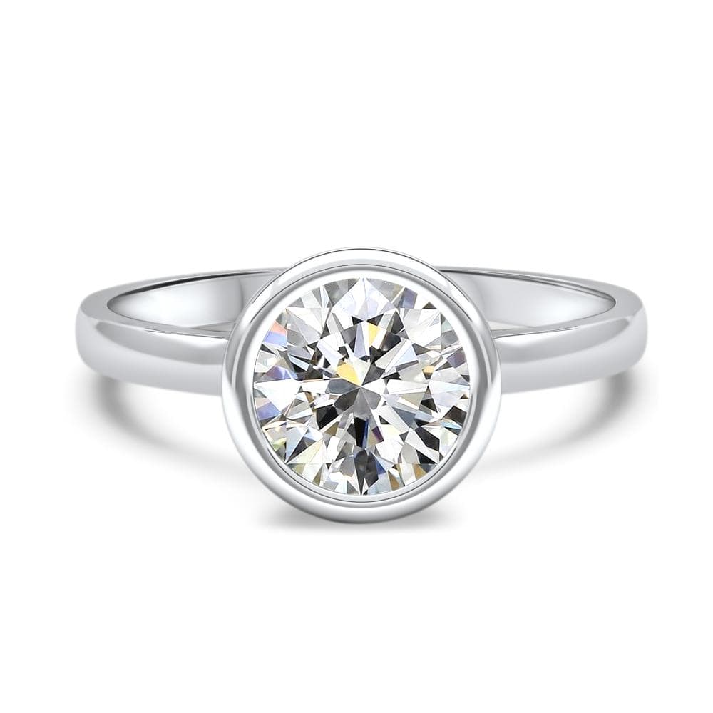 Joy | Platinum solitaire style engagement ring | Taylor & Hart