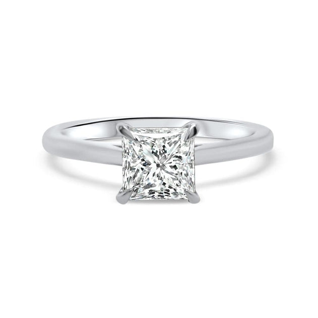 Celeste Princess Cut Solitaire Engagement Ring Platinum