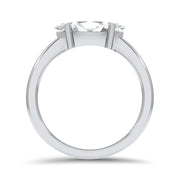 Thalia Marquise Cut East West Claw Set Solitaire Engagement Ring Platinum | Noah James Jewellery.
