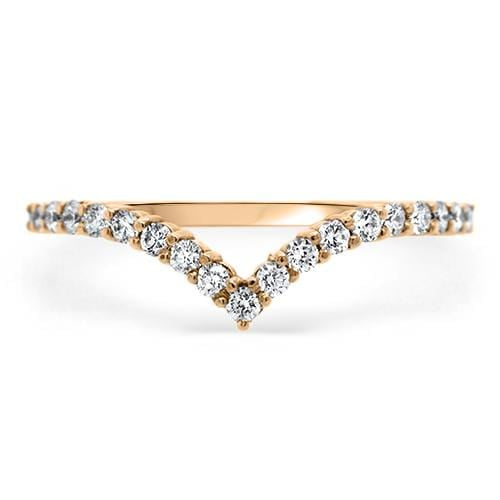 Diamond 'V' Ring