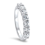 Florence Round Brilliant Cut Diamond 7 Stone Eternity Ring | Noah James Jewellery.
