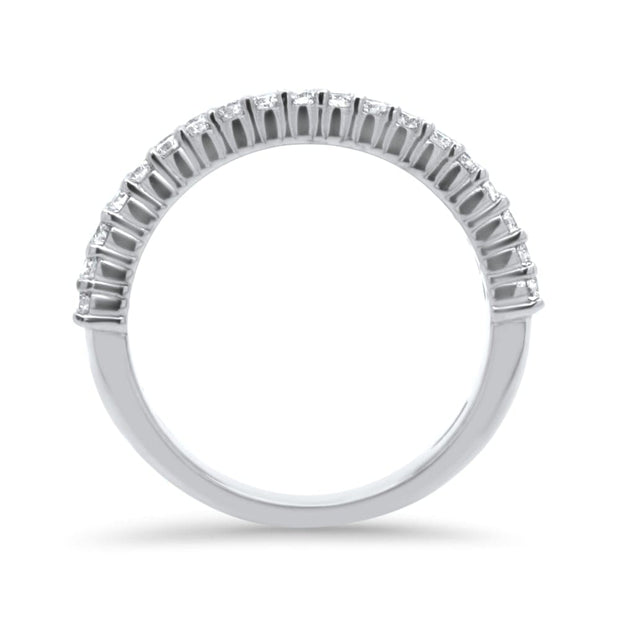 Maya Baguette and Round Diamond Half Eternity Ring | Noah James Jewellery.