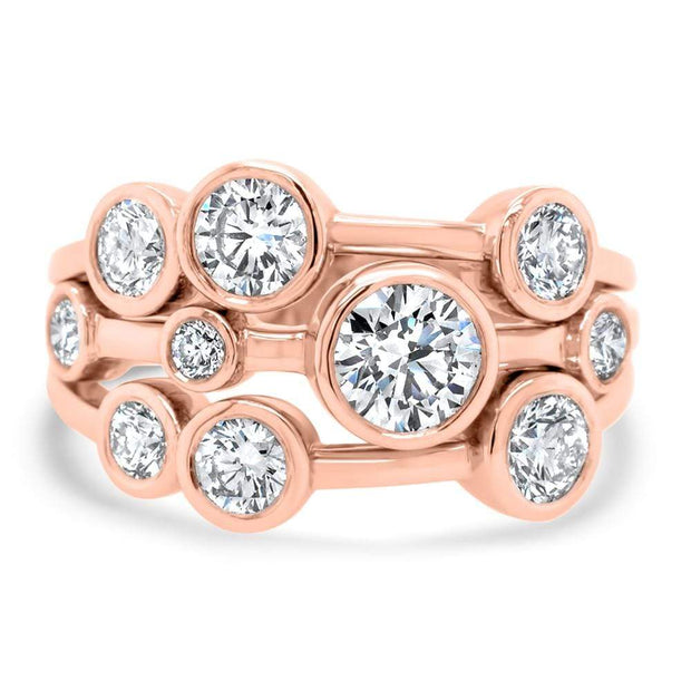 Amelia Platinum Diamond Scatter Ring | Noah James Jewellery.