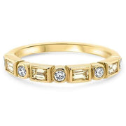 Carolina Baguette and Round Yellow Diamond Ring | Noah James Jewellery.