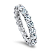 Selene Claw Set Eternity Ring | Noah James Jewellery.